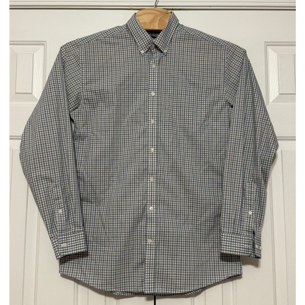 Men's Eddie Bauer Plaid Long Sleeve Button Down Shirt, Size TL